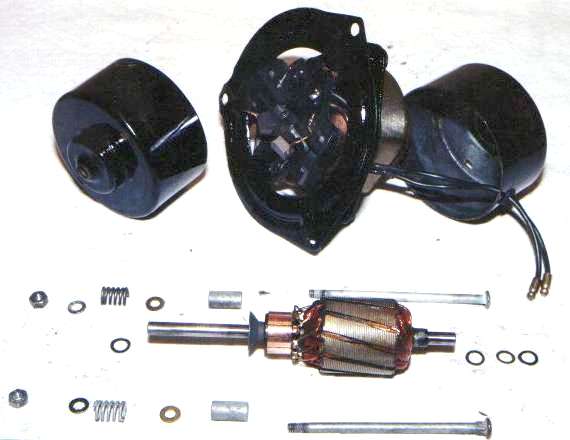 Disassembled motor