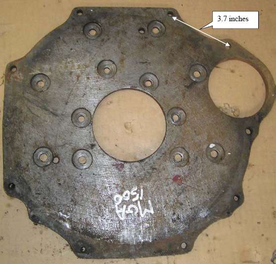 Engine rear plate, late 1500, 1600, and 1600-MK-II