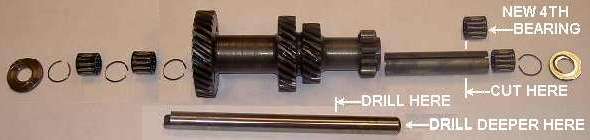 layshaft assembly modification.