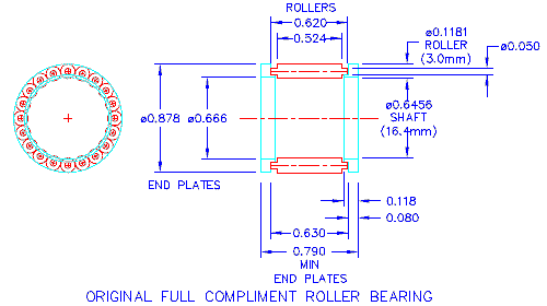 original needle bearing diagram