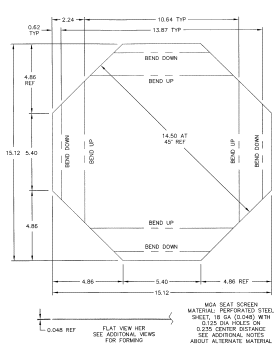 seat screen flat dwg