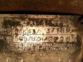 early MGA 1500 Original ID plate