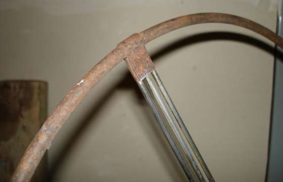 steering wheel frame