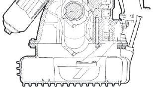 Alloy sump on Twin Cam engine